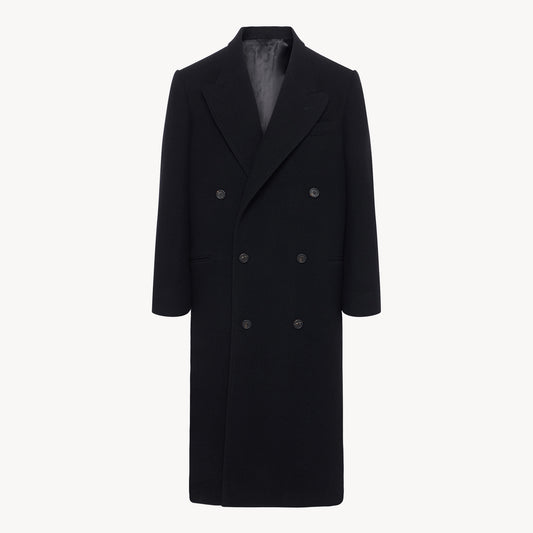 Black Double Breasted Coat (pre-order)