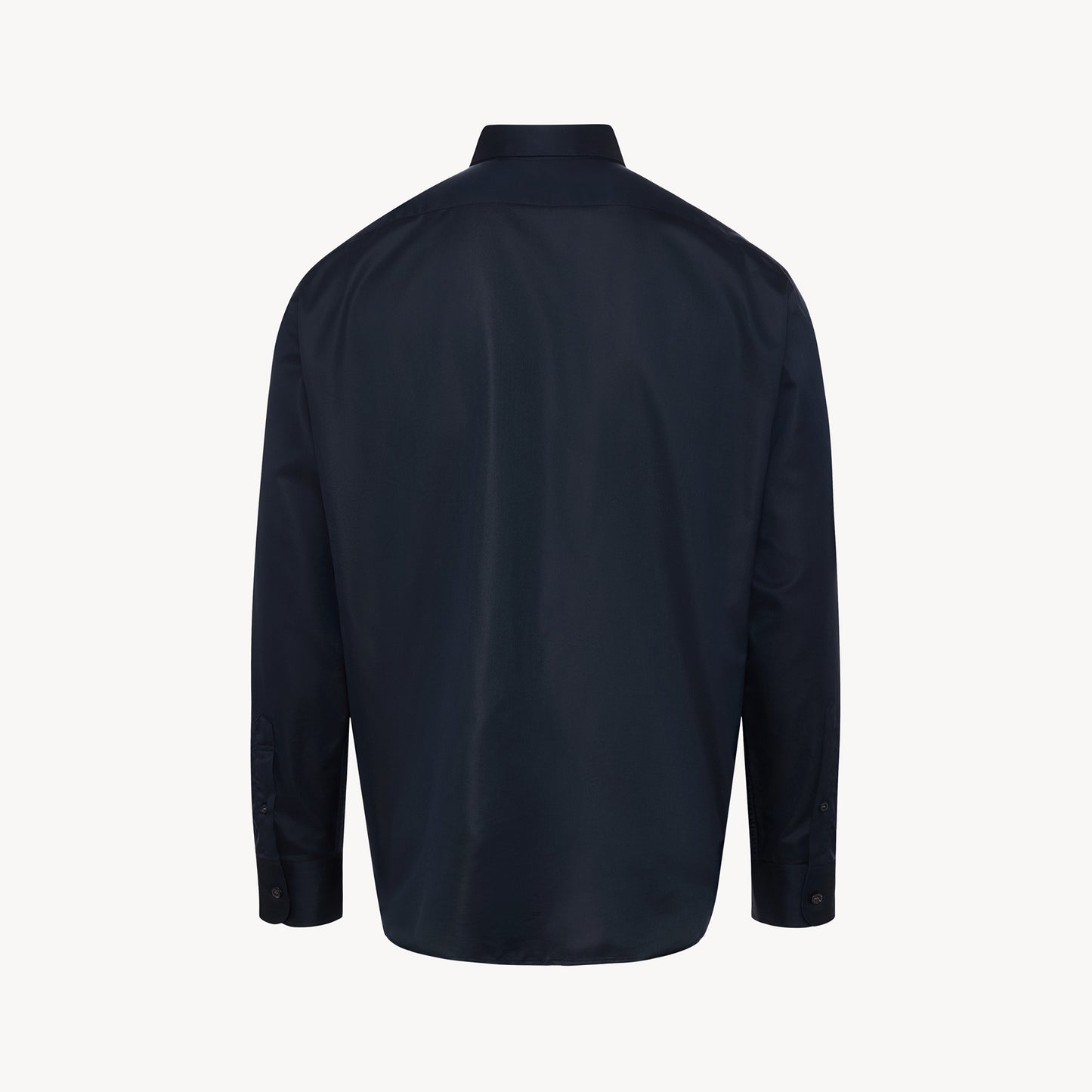 Navy Model One Silk Cotton Shirt