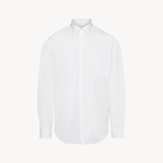 White Model Cotton One Shirt